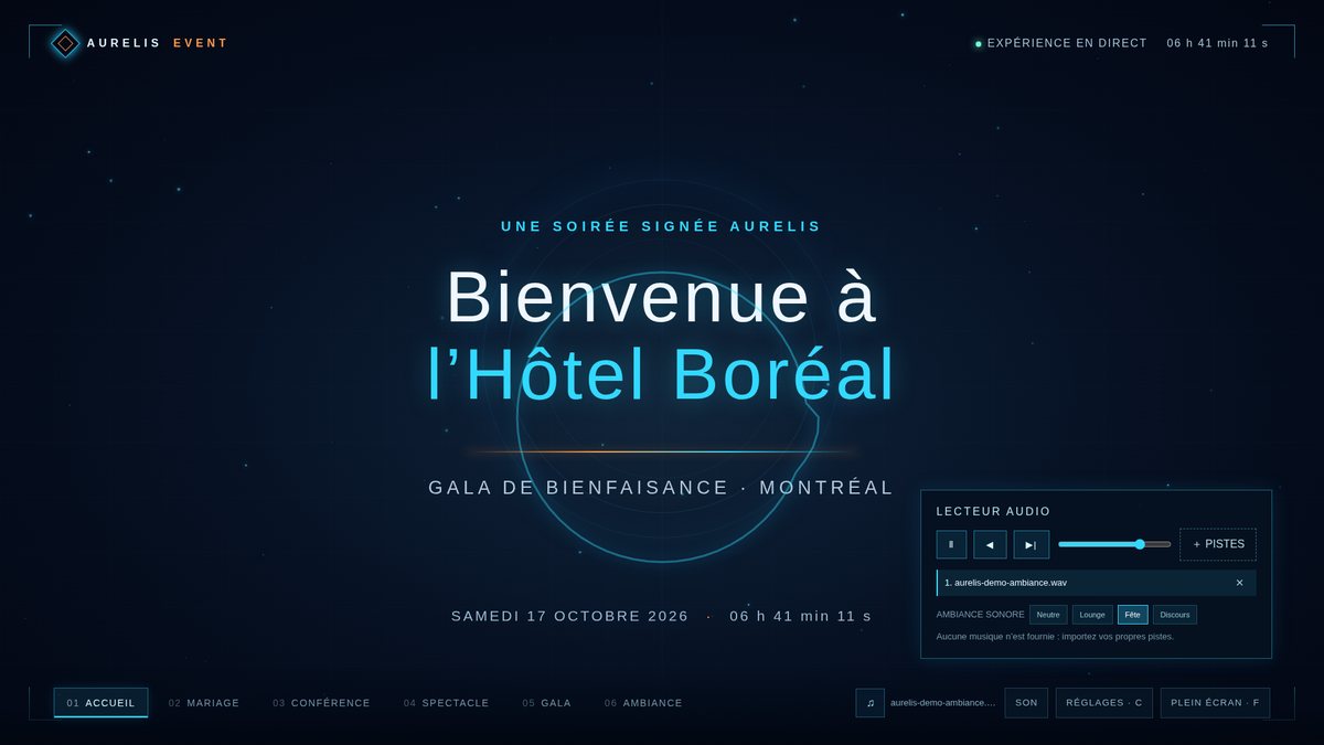 AURELIS EVENT — Projetez votre événement en grand