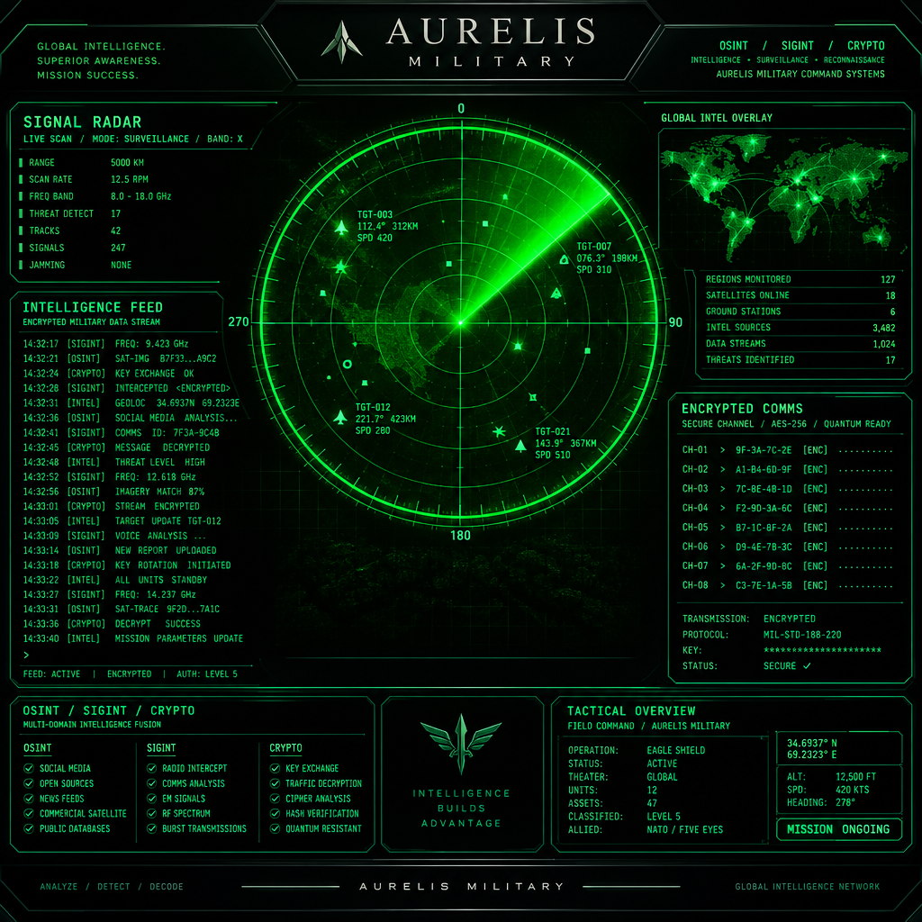 AURELIS MILITARY — Radar Intel
