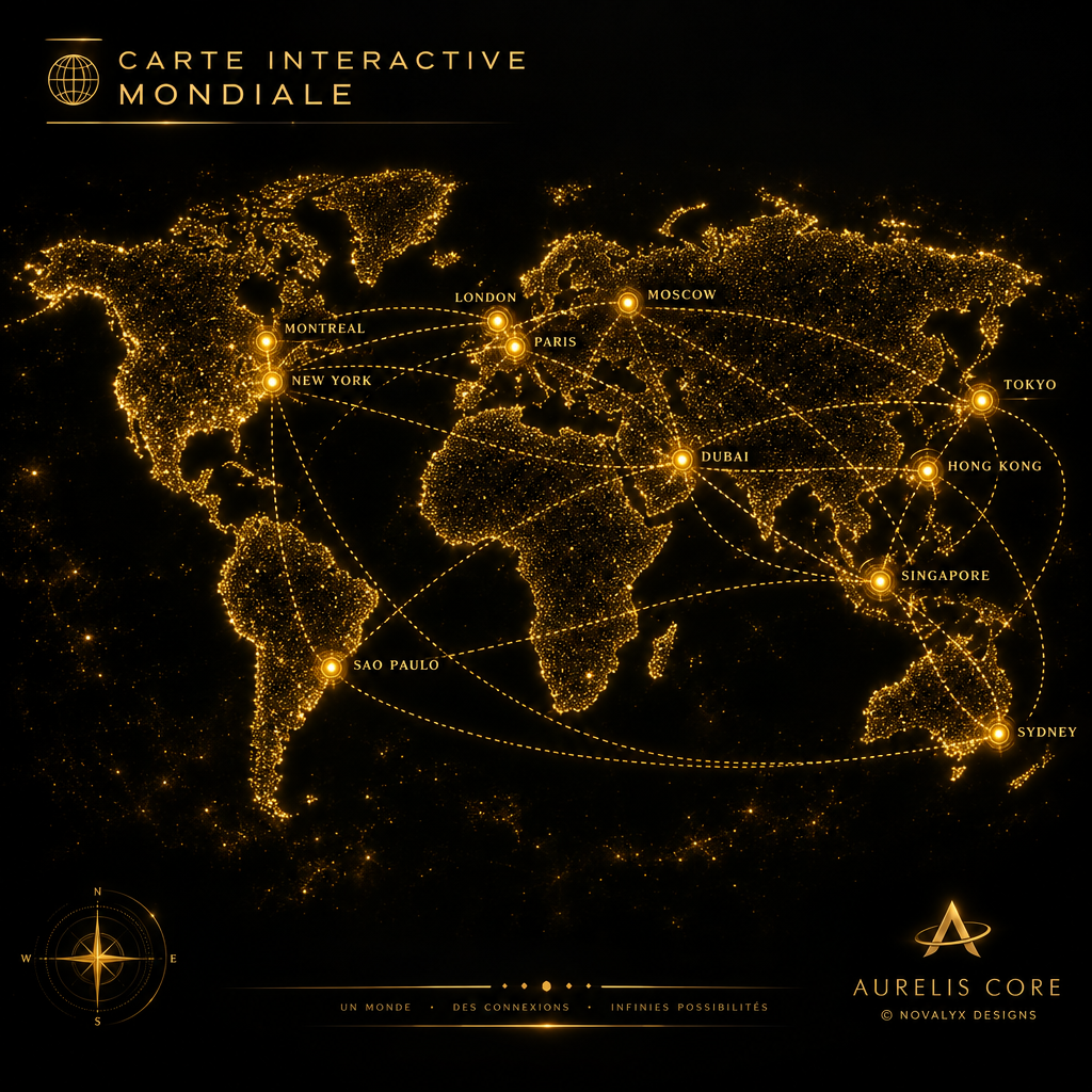 Carte mondiale AURELIS CORE