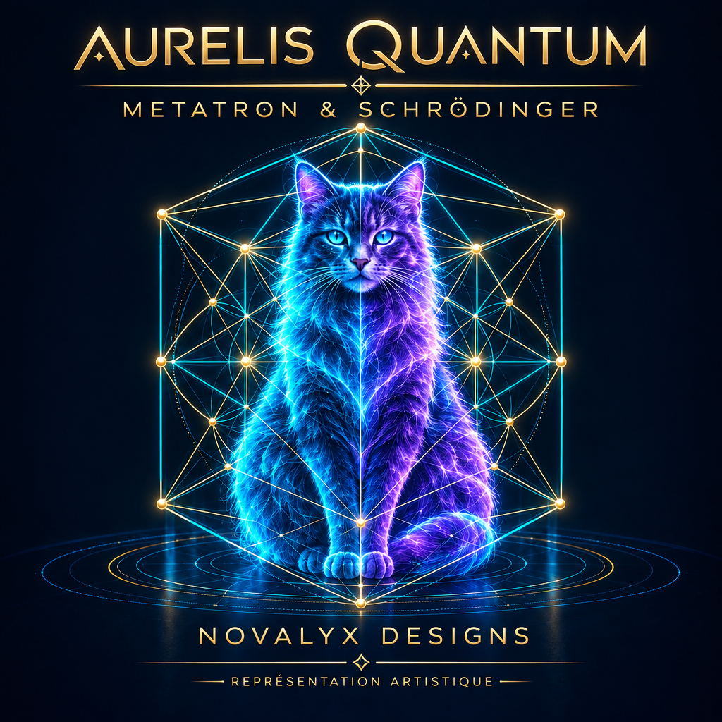 Chat holographique et cube