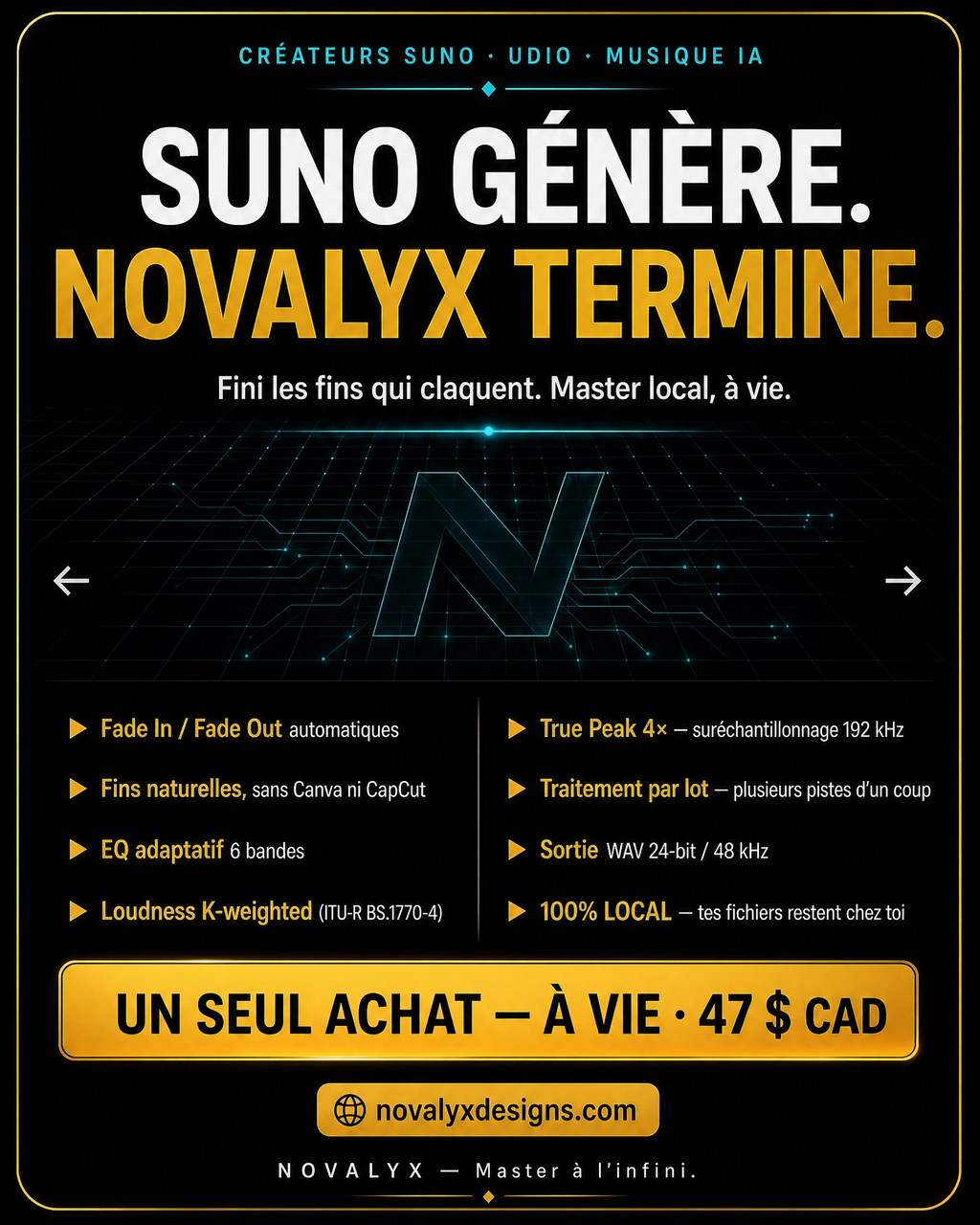 NOVALYX Master Engine V3.1 — Édition Diamond Quality