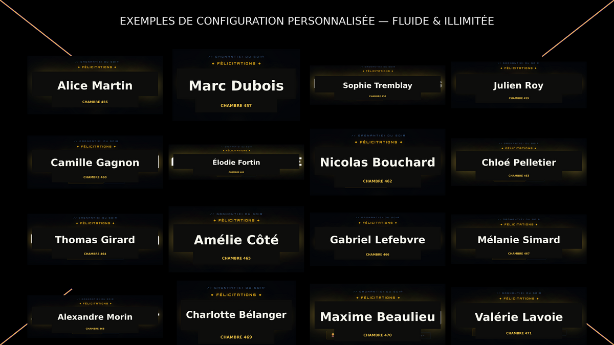 🎡 ROULETTE NUMÉRIQUE ÉVÉNEMENTIELLE — TRANSFORMEZ VOS ÉVÉNEMENTS EN SPECTACLE INTERACTIF !